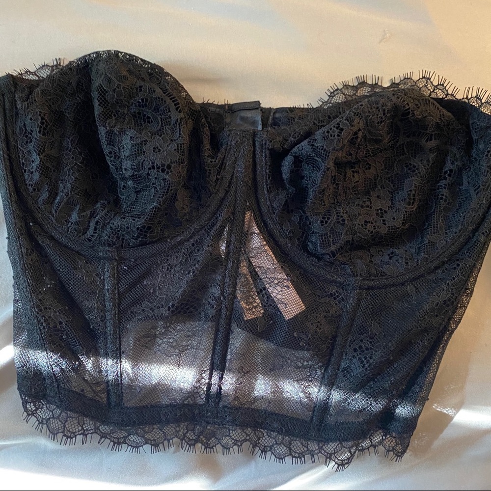 Black Victoria secret unlined bustier